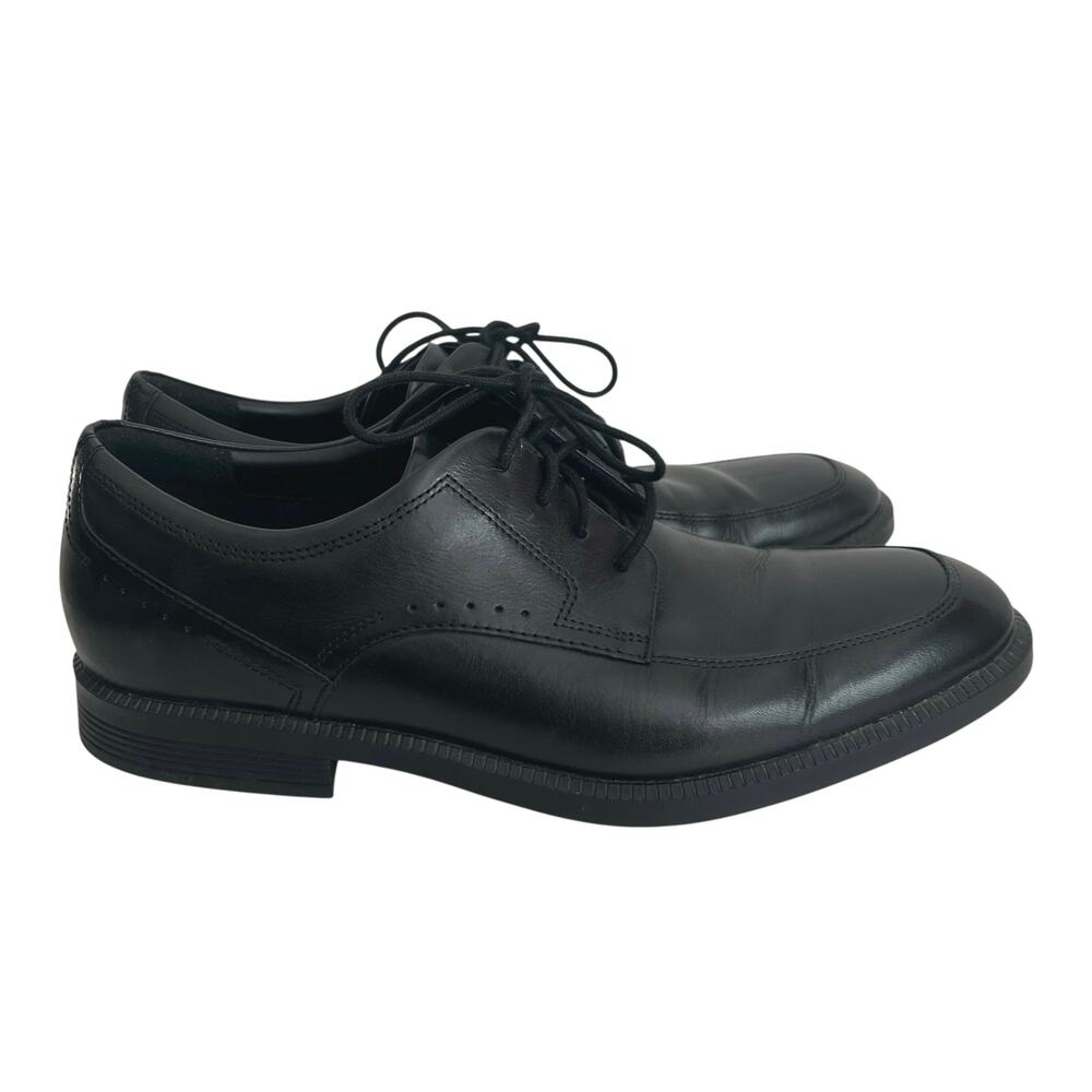 Rockport Black Leather Lace Up Oxford Shoes Size 9.5